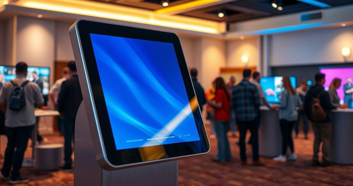 Aluguel de totem digital é a solução ideal para eventos e negócios modernos