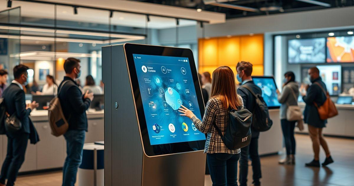 Loca&ccedil;&atilde;o de Totem Touch Screen para Eventos e Neg&oacute;cios
