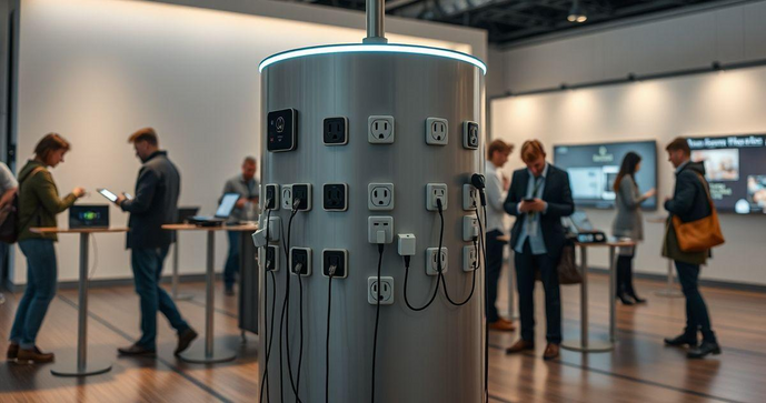Totem com tomadas: Praticidade e Conectividade para Seu Espa&ccedil;o
