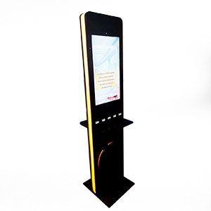 totem automático por aproximação para álcool gel